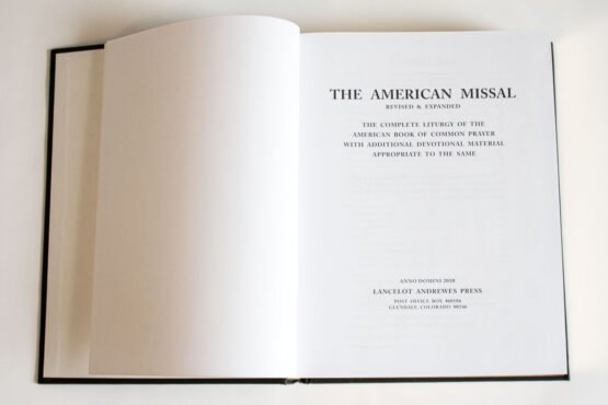 American Missal Title Page
