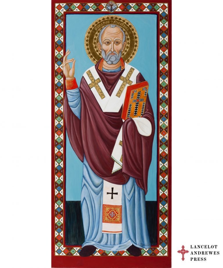 St. Nicholas Icon LAMINATED PRINT REPRODUCTION - Lancelot Andrewes Press